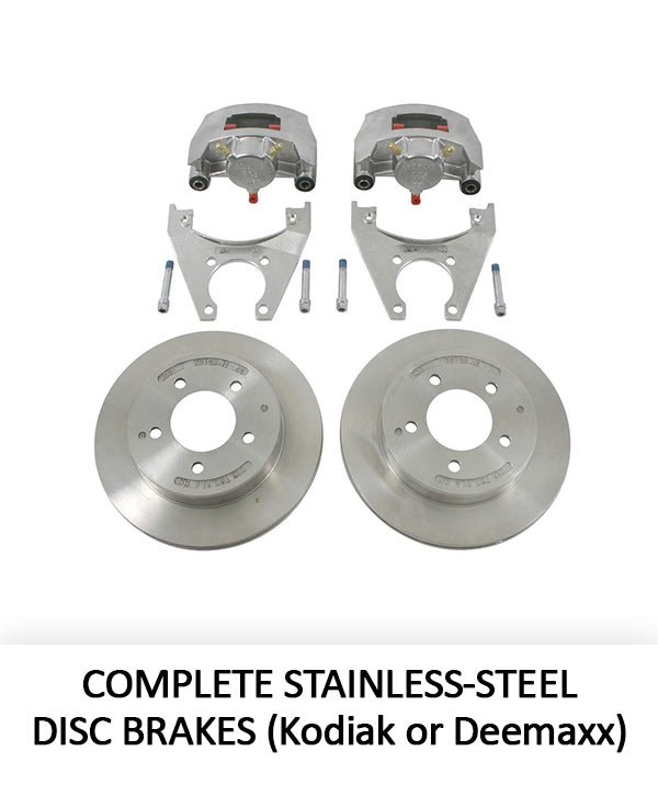 Complete stainless steel disc brakes | Boat trailer