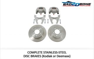Complete stainless steel disc brakes